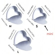 1 件/3 件，铝制心形蛋糕模具，可拆卸底部烤盘，圆形蛋糕烤盘，烘焙工具，厨房小工具，厨房配件，多种尺寸可供选择，适用于厨房、餐厅、烘焙情人节情人节情人节装饰情人节情人节情人节情人节礼物 - 彩色 - 查看 6