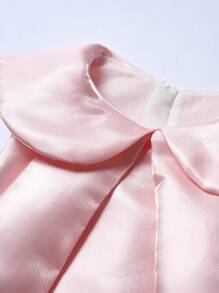 Young Girl Fashionable & Adorable Sparkly Pink Princess Dress - Pink - View 7