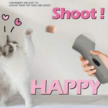 Pet Treat Launcher - Plastic, Ergonomic Handle, Battery-Free