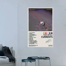 Framed Tame Impala Currents Album Cover Wall Art - Canvas Music Poster,  Print For Bedroom, Living Room Decor - 裱框 - 查看 5