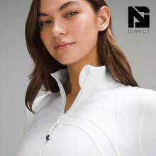 Lululemon Define Jacket Nulu Women's Lightweight, Full Zip Running Track Jacket-For Yoga Gym Running-Sweat-Wicking-Yoga-All Seasons Sport-Spring/Summer-Autumn/Winter-Mother's Day Gifts-Father's Day Gift - 白色 - 查看 4
