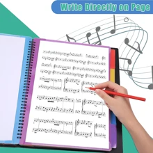 A4 Music Folder/10 Pages (20 Sides), Writable Chorus Folder, Sheet Music Folder, Piano Performance Demonstration Folder, Blank Plastic Concert Chorus Folder