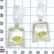 2/10 chiếc móc khóa hình cá vàng bằng nhựa, 10 màu mặt dây chuyền hình túi cá bằng nhựa 3D hình túi nước cá vàng dùng làm đồ trang sức tự làm bông tai vòng tay móc khóa đồ thủ công - Nhiều màu - Xem 13