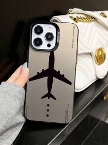 1pc Creative Airplane Pattern Shock-Proof Phone Case Compatible With IPhone 11, 12, 13, 14, 11 Pro Max, 12 Pro Max, 13 Pro Max, 14 Pro Max, XR, 15, 15 Pro, 15 Pro Max, And Galaxy A05, A15, A25, A35, A53, A54, A55, S23, S24 - Multicolor - View 6