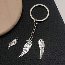 22pcs Mixed Antique Silver Angel Wings Feathers Punk Charms Angel Wing Pendants For DIY Bracelets Necklace Jewelry Making Craft Accessories