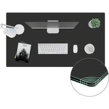 Whole-Piece Particle Board Table Top For Standing Desk And Home Office Desk DIY, 55x28x1 Inch Black Desk Top - Black - View 7