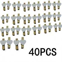 20pcs/50pcs/100pcs Postcard Clips Family Wedding Valentine's Day Decoration, Quilt Drying Clips, Red Heart Love Wooden Clothes Photo Paper Pins Mini Clothespins