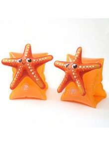 1 Pc PVC Cute Cartoon Inflatable Arm Band Flotation Sleeves Tubes Blow Up Water Rings For Little Girls Boys Summer Outdoor Swimming Pool Beach Party…