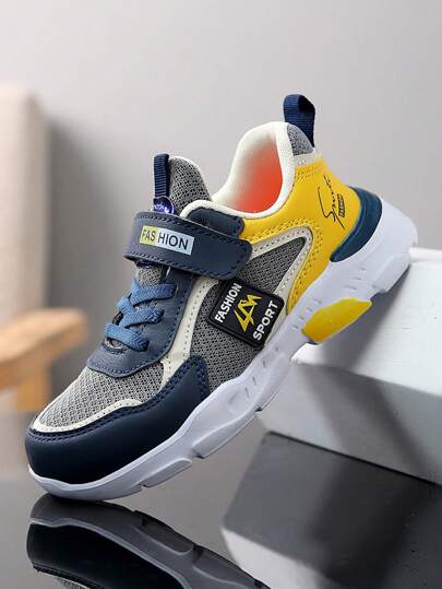 儿童网眼透气运动鞋，轻便男童休闲运动鞋，适合所有季节