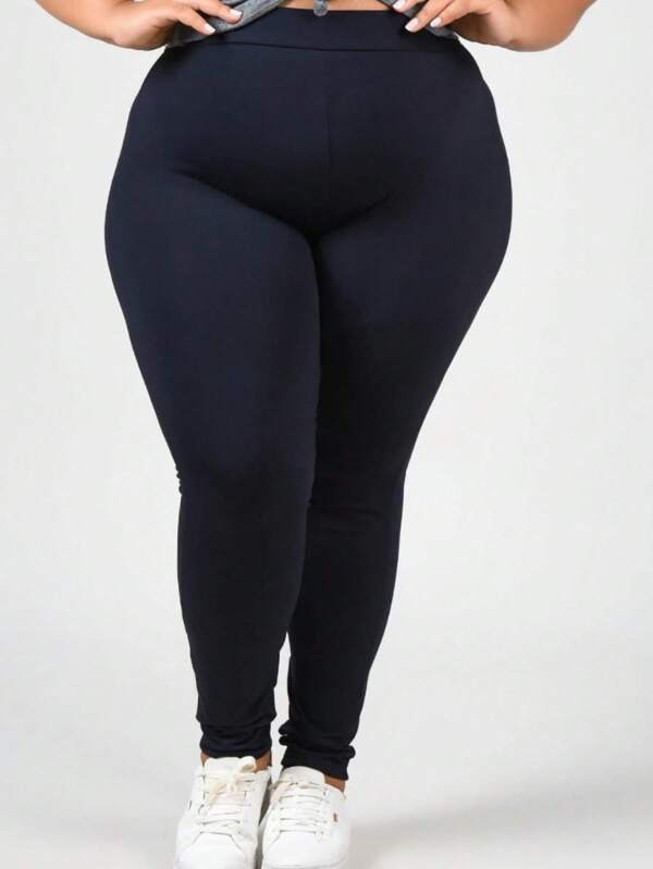 CALÇA LEGGING PLUS SIZE G1 G2 G3 E G4 PRETA AZUL MARINHO CINZA NÃO TRANSPARENTE CINTURA ALTA ACADEMIA FITNESS