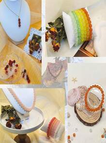 Perles de verre pour la confection de bijoux, kit de fabrication de bracelets avec 24 couleurs de perles en cristal de 8 mm, perles rondes convenant aux débutants