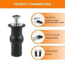 2/4/6pcs Stainless Steel Toilet Seat Fixing Top Fix Hinge Blind Hole Fitting Universal Expansion Bolt Kit Fixed Nuts Fit Aperture 14mm -18mm Home Bathroom Bathroom Accessories Bathroom Tools