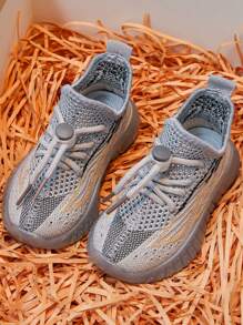 Girls' Sandals Summer 2025 New Kids Sports Shoes Mesh Breathable Mesh Shoes Boys Girls Summer Shoes - Light Grey - View 4