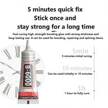 B6000 15/25/50/110ML Clear Contact Phone Repair Adhesive B-6000 Multipurpose DIY Glue With Precision Applicator Tip,Back To School - Multicolor - View 9
