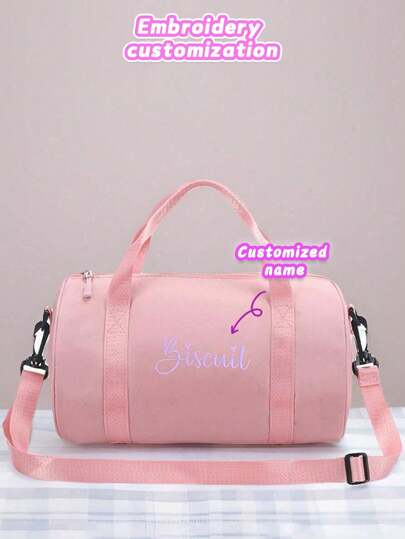 1 pieza Bolsa de fitness con separación de húmedo y seco, bolsa de viaje de gran capacidad, bolsa de yoga personalizable con bordado, bolsa de natación ligera, bolsa de baile, bolsa de baile latino, bolsa de ballet de moda, bolsa de fitness impermeable para el hombro, mochila, bolsa de almacenamiento para camping al aire libre, adecuada para estudiantes, perfecta para volver a la escuela, linda y práctica