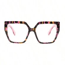 1 副几何图案 PC（聚碳酸酯）休闲、通勤、派对、多功能眼镜，适合所有季节 - 無色 - 查看 5