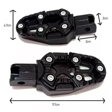 Vmingo Universal Aluminum Motorcycle Footrest Decorative Support 2pcs - Black - View 8