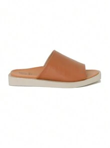 Women's Platform Slide Sandals Comfortable Beach Arch Support Footbed Sandals Open Toe Sandals Summer Fashion Casual Sandals - 紅棕色 - 查看 3
