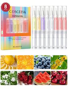 coscelia 1/5/8/16PCS 5ML Nail Cuticle Oil Nail Nutrient Oil Nutrient Pen Set, Dead Skin Remover Repair Tool, Nail Strengthener Enhances Nail Health & Gloss Nail Supplies For Manicure Art Salon Daily Usage
