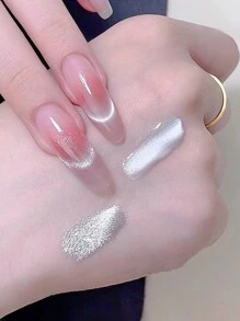 MISS SHAKA 10毫升秋冬白色猫眼凝胶指甲油 2025新款红白多巴胺美甲店独家美甲沙龙旅行女性及女孩节日礼物。指甲 - 彩色 - 查看 5