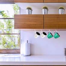 3~10pcs Vinyl Coated Ceiling Hooks,Screw-In Mug Hooks,Multi-Function Wall Hooks Kitchen Hooks Cup Hooks For Indoors Outdoors ( 1-1/4 Inch) - Multicolor - View 6