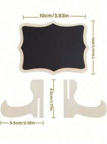 5PCS Mini Blackboard Display Panel Decoration, Home Decoration Signs, Mini Message Board Display Blackboard, Suitable For Wedding, Baking Display, Hotel, Banquet, Dessert, Table Cards - Multicolor - View 7