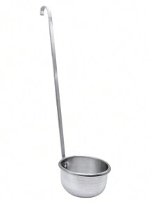 EQUIPMENT AUTOMOTIVE JAVAZ Set Of 3 Serving Ladles, 8, 10 And 12 Cm In Diameter, Made Of Aluminium, 33 And 42 Cm Long, Excellent Quality And Durability. - 淺灰色 - 查看 3