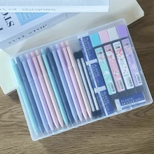 Juego de 6 lápices mecánicos pastel artísticos y versátiles, con punta retráctil de 0.5/0.7mm y agarre cómodo, ligero y perfectamente equilibrado para el arte y la escritura de vuelta a la escuela