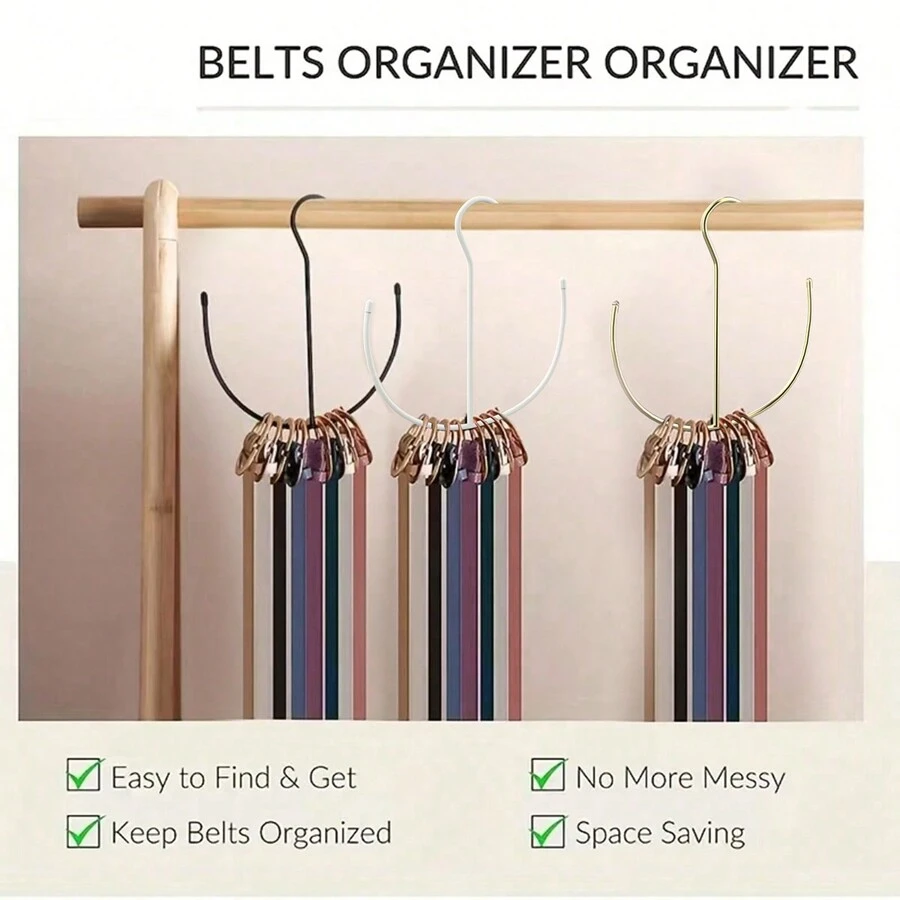 Multifunctional Hanging Rack For Belt, Shoe, Tie, Scarf, Coat Hanger,Spring,Minimalist,Summer Tops - Multicolor - View 1