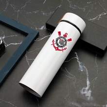Personalized Football Team  Bottle With Led Digital Temperature Meter 500ml - White Corinthians - View 1