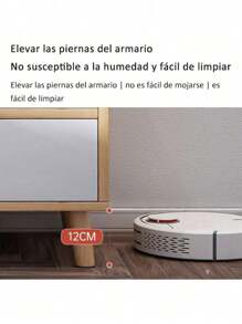 Minimalista Buro De Cama Dormitorio De Madera Con 2 Cajones - Gris - Ver 8