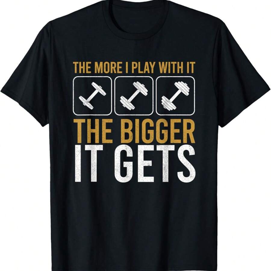 Muscles Get Bigger Bodybuilding Gym Workout Weightlifting T-Shirt