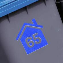 Papa Prints Pack Of 1/3/5 Bin Numbers For Wheelie Bins Personalized Wheelie Bin Stickers Numbers Waterproof Bin Stickers For Wheelie Bins - Multicolor - View 43