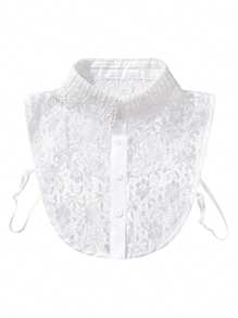 1pc Fake Collar Lace Detachable Dickey Collar Shirt Half Shirt Artificial Fake Collar