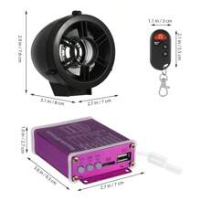 Motorcycle Exterior Electronic Accessories - Red - View 3