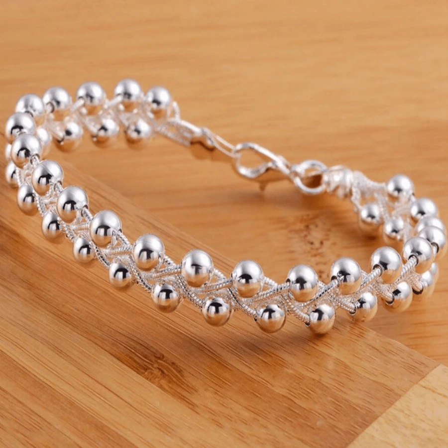1 Exquisite 925 Sterling Silver Bracelet - A Simple, Elegant, And Versatile Women's Jewelry - Perfect For Daily Wear, Gift Giving, And Special Occasions - White - View 1