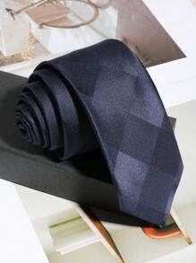 1 件男士简约领带，适合休闲外出、商务、通勤、派对 - 淨色 - 查看 6