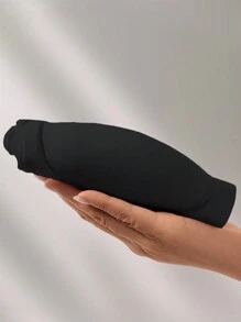 Front Button Seamless Underwear For Women, Detachable Transparent Shoulder Strap Anti-Slip Gather Push Up Invisible Backless Bra - Black - View 9