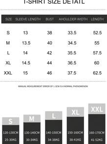 貓爪猜拳可愛卡通俏皮貓爪印花女童杏色純棉T卹，100%棉質上衣童裝T卹基礎款上衣寬鬆休閒百搭戶外上衣街頭學院風春夏垂感蝕毛柔軟透氣短袖上衣，街頭服飾運動上衣 - 杏色 - 查看 9