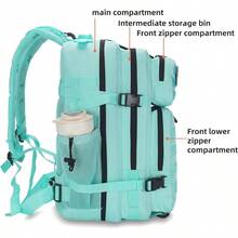 Mochila táctica de asalto de 45 L, paquete de 3 días con mochila impermeable Molle para mochilas tácticas