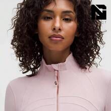 Lululemon Define Jacket Nulu Women's Lightweight, Full Zip Running Track Jacket-For Yoga Gym Running-Sweat-Wicking-Yoga-All Seasons Sport-Spring/Summer-Autumn/Winter-Mother's Day Gifts-Father's Day Gift - Pink Haze/Rose Gold - 查看 4