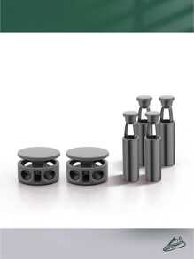 6 Stücke Schnürsenkel Verschlüsse ohne Binden - Aluminium Legierung Metall Federclips, einfach zu befestigen für Sneaker & Freizeitschuhe