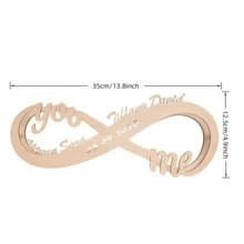 1pc Personalized Wooden Lamp Couple Name 3D Night Light, Creative Gift For Valentine's Day, Birthday, Mother's/Father's Day - Multicolor - View 8