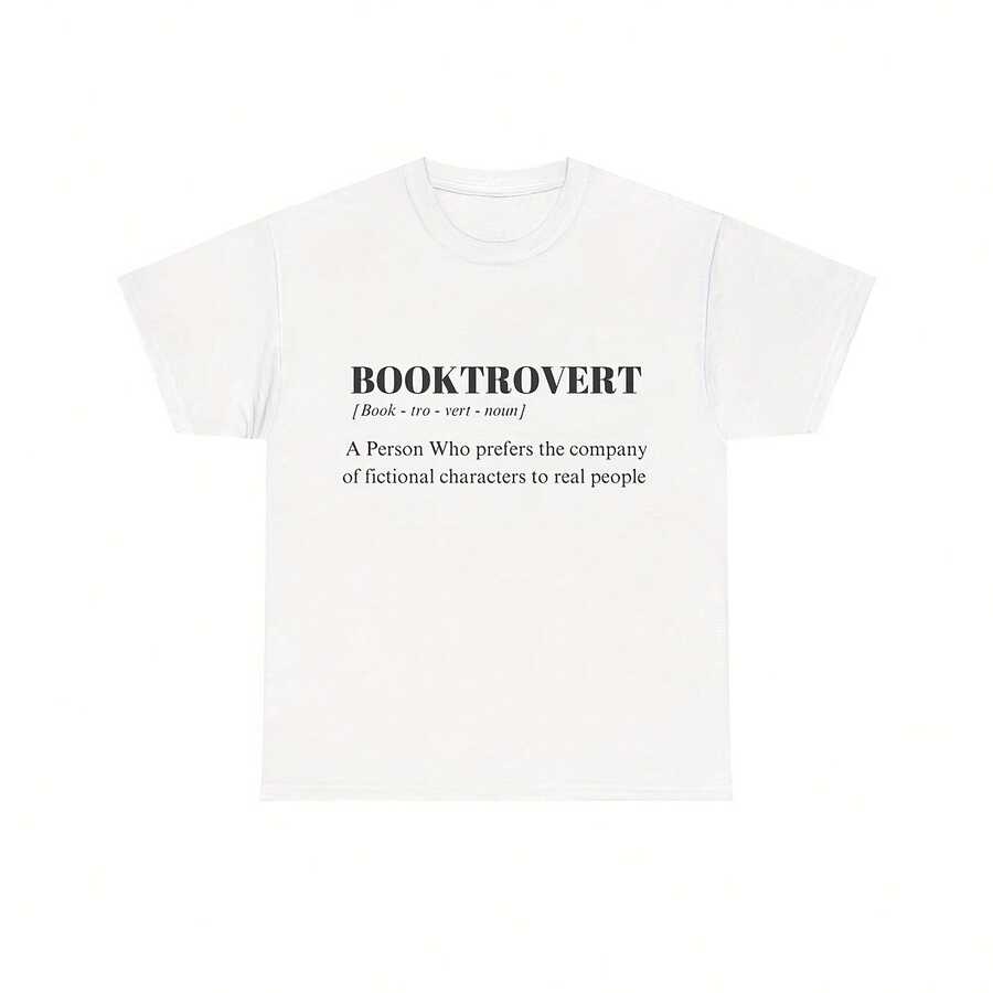 Booktrovert T-shirt, Definition Shirts, Nerd Tshirt, Bookish Shirts, Teacher Tshirt, Librarian Shirt, Book Nerd Shirt, S, M, L, XL, 2XL, 3XL - Blanco - Ver 1
