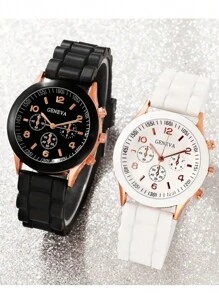 4 件套情侣时尚简约石英表