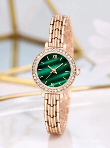 cay Classic Fine Chain Shell Dial Bracelet Watch