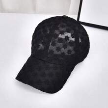 2pcs/1pc Women Lace Hollow Flower Baseball Cap, Sun Protection Casual Hat For Spring Summer - Multicolor - View 7