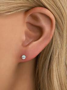 IN Z 1 Piece Of 925 Sterling Silver Australian Earrings | Hypoallergenic Earrings | Male And Female Earrings