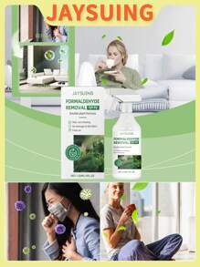 1 Box Of 120ml Formaldehyde Removal Spray, Formaldehyde Remover, Home New House Office Decoration Removal Odor Purification Spray, Quickly Neutralize Formaldehyde Molecules, Purify The Air, Improve Indoor Quality, Suitable For Home, Office, Car And Other Environments
