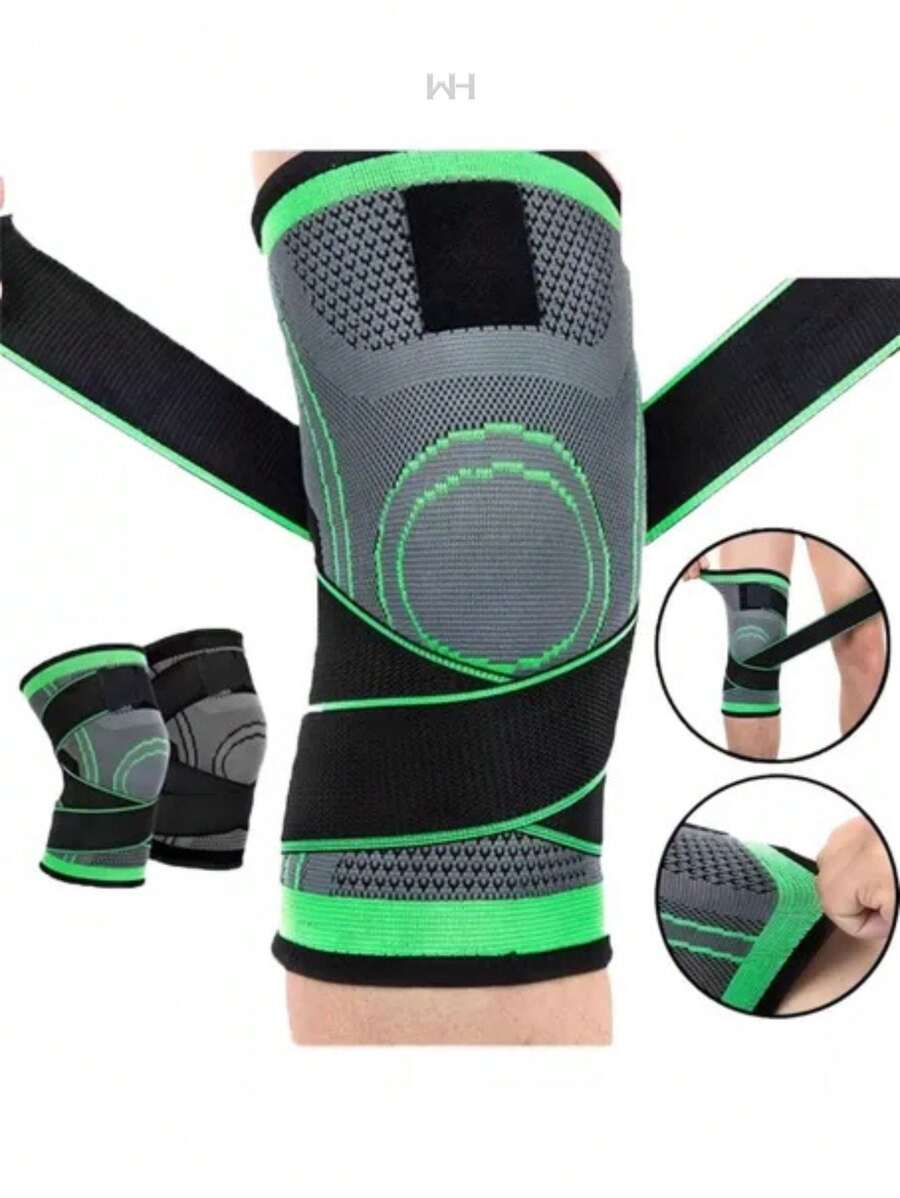 Adjustable Orthopedic Sports Knee Brace Patella Support - Green - View 1